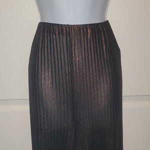 FOREVER 21 BRONZE WIDE LEG PANTS SIZE L